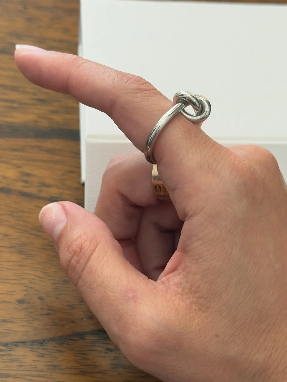 Celine knot ring